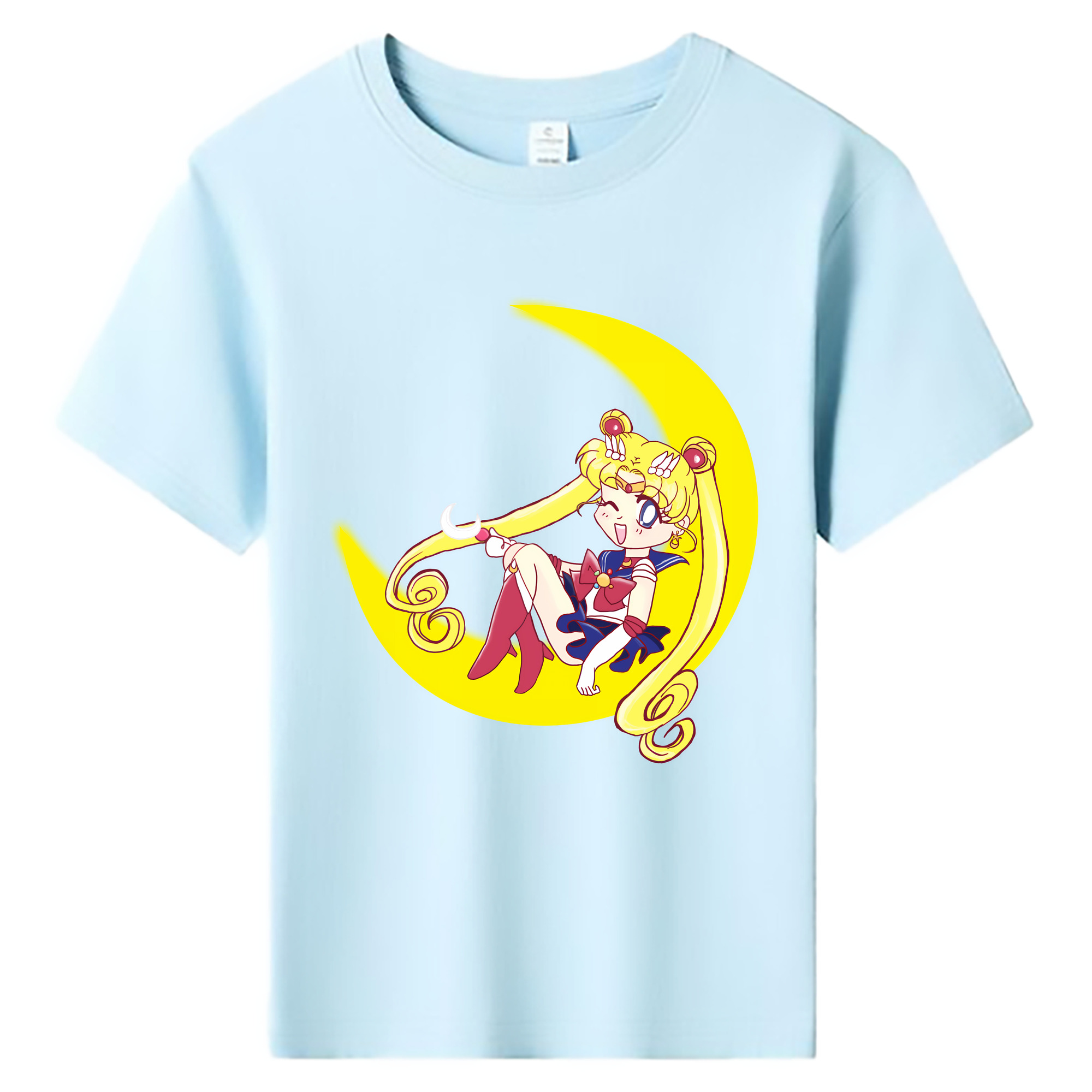 （画像用） 美少女戦士セーラームーン 月野 うさぎ つきの うさぎ Sailor Moon Tsukino Usagi 綿100％キッズTシャツ（フロントプリント）